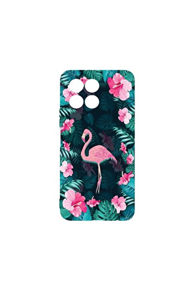 bestcase Διαφανής Θήκη Σιλικόνης 2MM, Συμβατή με Honor X6a, Φλαμίνγκο, Αντικρ...