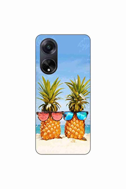 OEM Husa compatibila cu Oppo A98 5G Silicon Gel Tpu Model Beach Pinneaples