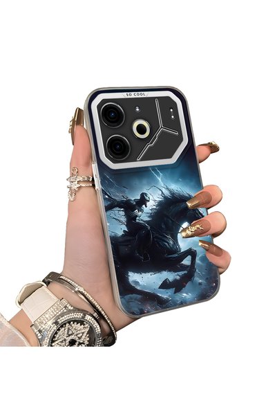 ucuc Tecno Pova 6/Pova 6 Pro 5g Compatible Hard Acrylic Back Silicone Edge Le...