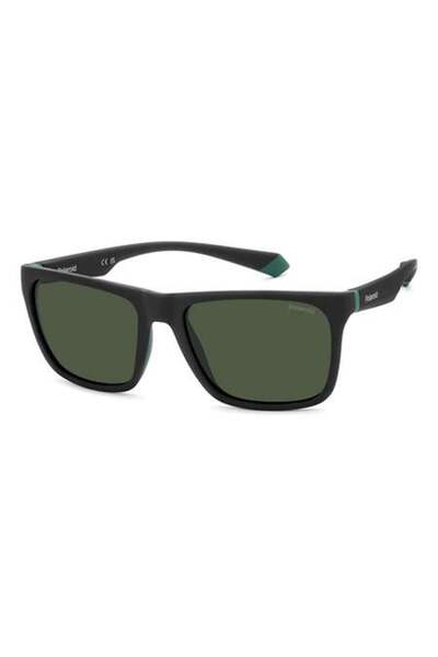 Polaroid PLD 2141/S MATTE BLACK GREEN for UNISEX ADULT Sunglasses 57 mm