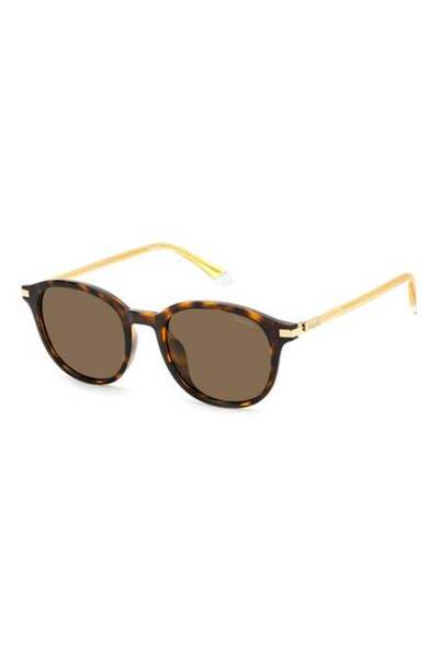 Polaroid نظارات شمسية PLD 4148/G/S/X HAVANA للبالغين من الجنسين، مقاس 50 مم