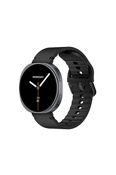 Bix TSW3 42mm Ultra İnce 1.32 inç AMOLED Ekran Bluetooth Aramalı Metal Çerçeve Nabız SpO2 Ölçer Akıl