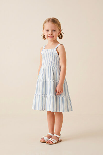 connemara Girl's Striped Layered Strap Summer Dress
