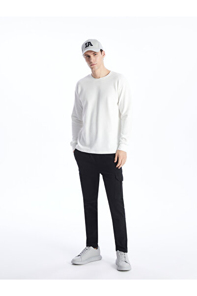 LC Waikiki Pantaloni bărbătești din twill, croială slim fit