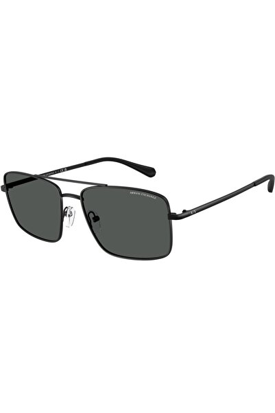 Armani Exchange Ανδρικά Γυαλιά Ηλίου AX2054S 600087 57, Μεταλλικά, Μαύρα, 57 ...