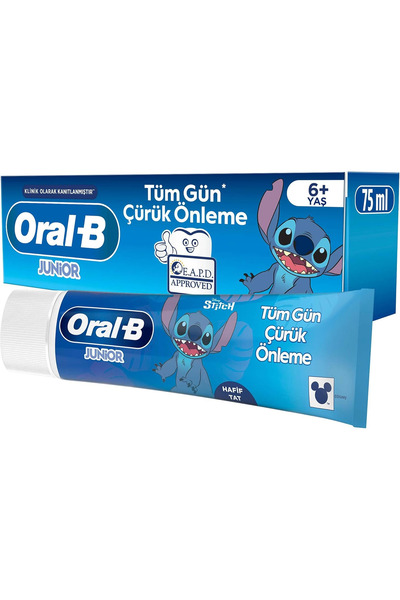 Oral-B Pro Junior 6+ Çocuk Diş Macunu 75 ml Çürük Önleyici Klinik Kanıtlı Gün...