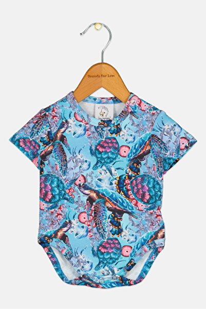 Hey Popinjay Toddlers Boy Allover Print Short Sleeve Bodysuit, Multicolor