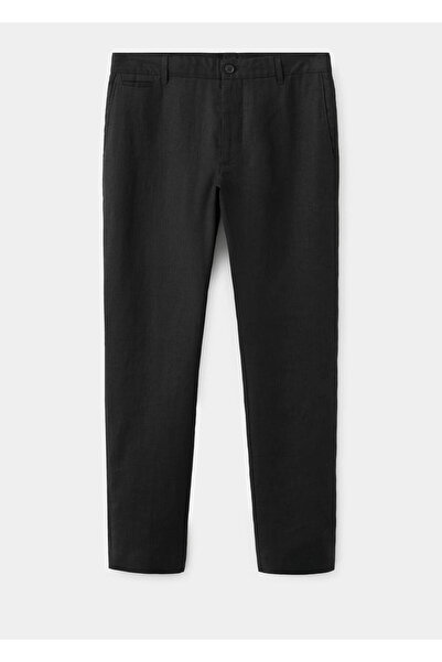 MANGO Man Slim fit %100 keten pantolon