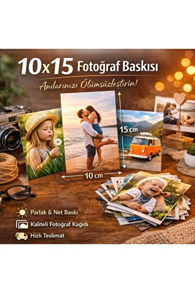HİDZ FOTOĞRAF BASKISI 10X15 EBAT 1 ADET
