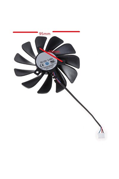 unbranded Ανεμιστήρας GPU - 87mm/95mm FDC10U12S9-C 4Pin 12V Ανεμιστήρας VGA Α...