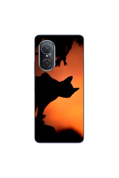 OEM Husa compatibila cu Huawei Nova 9 SE Silicon Gel Tpu Model Halloween Pisi...