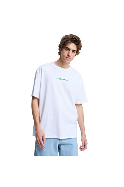 Quiksilver Fractured Wave Men's White Outdoor T-Shirt Eqyzt08299-Wbb0