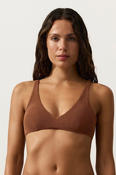 Oysho Crinkle Halter Bikini