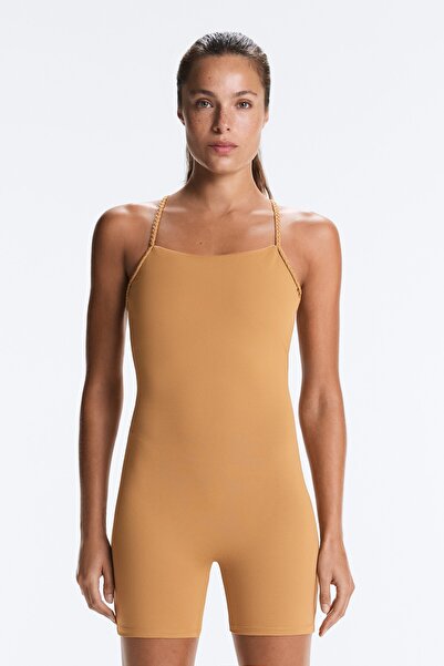 Oysho Comfortlux braided short jumpsuit