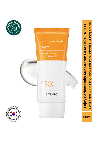 SCINIC Enjoy Perfect Daily Sun Cream EX SPF50+ PA++++ Hafif Yapılı Günlük Yük...