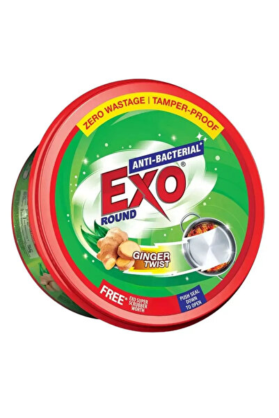 Exo Anti-Bacterial Round Dish Wash Bar In Ginger Twist Scent Zero Wastage And...