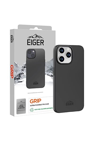 EIGER Husa Grip iPhone 15 Pro Max Negru