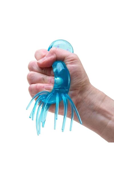 ePandamel Jucarie Squishy Dumpling in Forma de Meduza, Model Jelly Translucid, Antistres Senzoriala