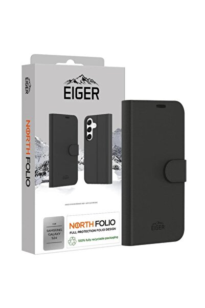 EIGER Husa North Folio Case Samsung Galaxy S24 Negru