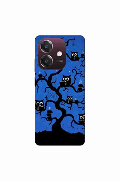 OEM Husa compatibila cu Oppo A60 5G Silicon Gel Tpu Model Halloween Tree Owls