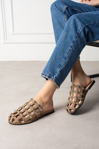 ShoeTek Livya Women's Slippers Pinched Mink Suede