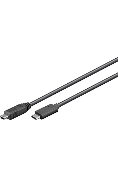 MicroConnect USB-C la Mini USB B 5P 0,5m Negru, pentru sincronizare și încărc...