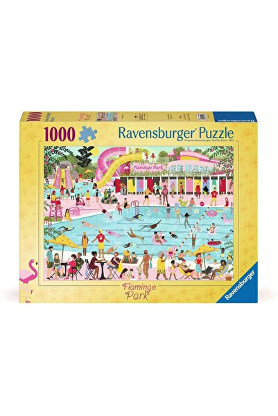 RAVENSBURGER Puzzle 1000 Flamingo în parc