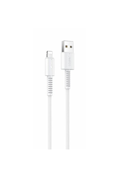 Yesido Cablu USB CA120 18W USB-Lightning 1m PVC 2A, ALB / BIA≈ÅY