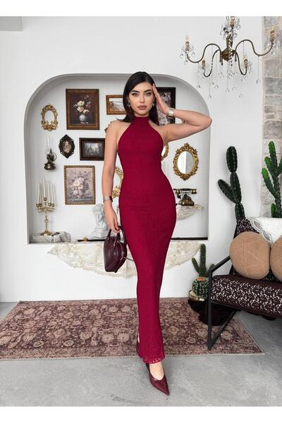 conconmoda Jons Boyun Bağlamalı Midi Elbise