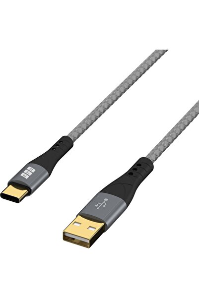 EFB Cablu USB-A la USB-C 60W QC 3A 2m gri