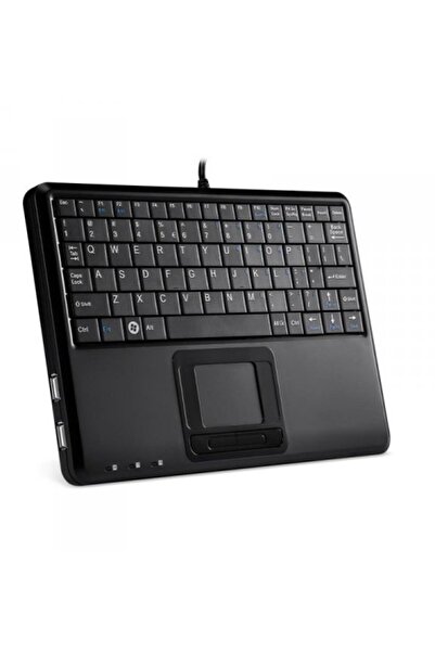 Perixx Tastatură cu fir PERIBOARD-510 H, touchpad, 2x hub USB, negru