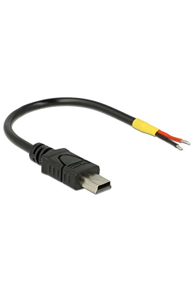 DELOCK Cablu USB Mini-B la 2x cabluri cu capete libere pentru alimentare