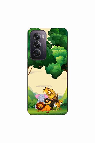 OEM Husa compatibila cu Oppo Reno12 Pro Silicon Gel Tpu Model Jungla cu Animale
