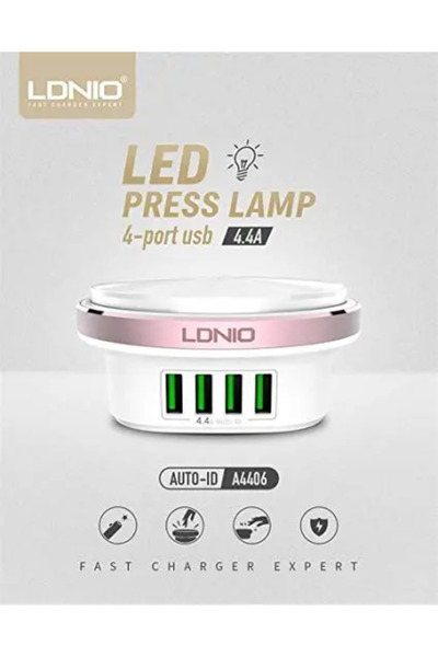 LDNIO POLNILEC USB 4 PORTURI 5V/4.4A/22W A4406 BEL