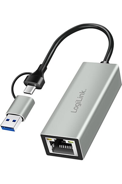 LogiLink Adaptor USB-C la Gigabit Ethernet + USB