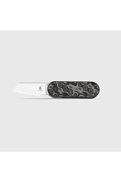 Kizer Mini Bay | 14C28N | Vortex Pattern Micarta | KizerV™ 2583A6