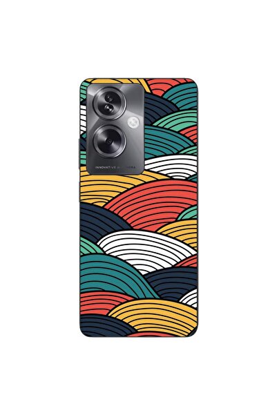 OEM Husa compatibila cu Oppo A79 5G Silicon Gel Tpu Model Abstract Striped Peaks