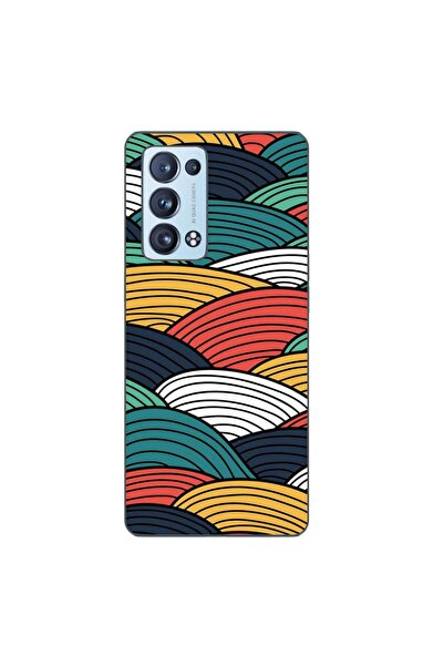 OEM Husa compatibila cu Oppo Reno6 Pro 5G Silicon Gel Tpu Model Abstract Stri...