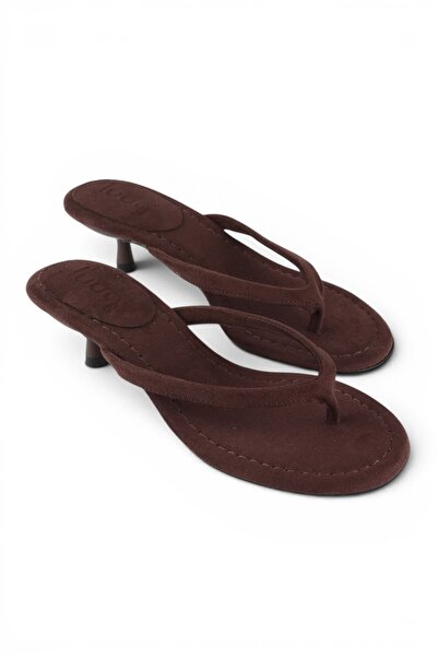 luuq shoes SOLENZE Parmak Arası Topuklu Terlik