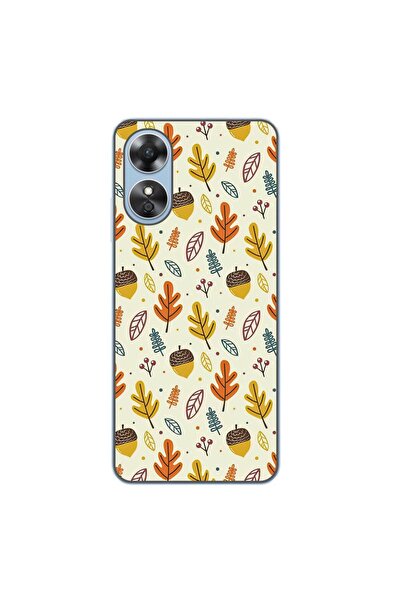 OEM Husa compatibila cu Oppo A17 Silicon Gel Tpu Model Autumn Pattern
