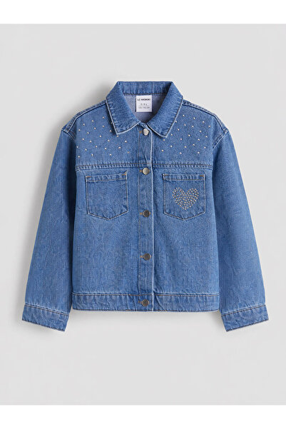 LC Waikiki Esvab • Modern & Distinctive Stoned Jean Jacket for Girls