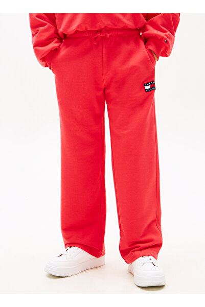 Tommy Hilfiger Kırmızı Kız Çocuk Nakışlı Sweatpant KG0KG09356XK3