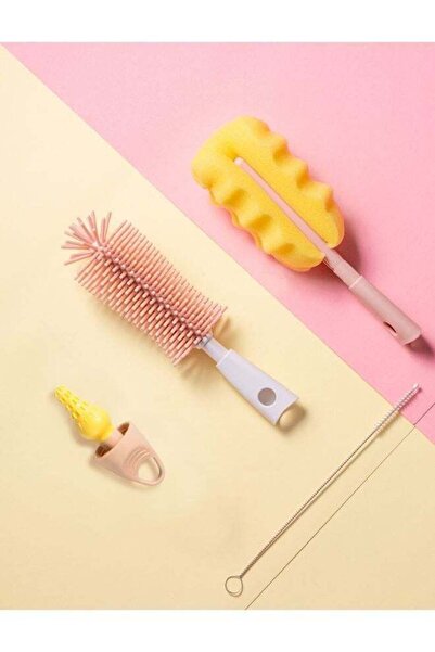 Be a better mom 4-in-1 Baby Bottle Brush Set with Multifunctional Bottle Brus...