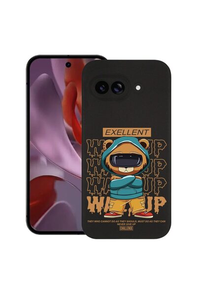 bestcase Тънък силиконов калъф за Google Pixel 9a, Bear Excellent, 1926335 B ...