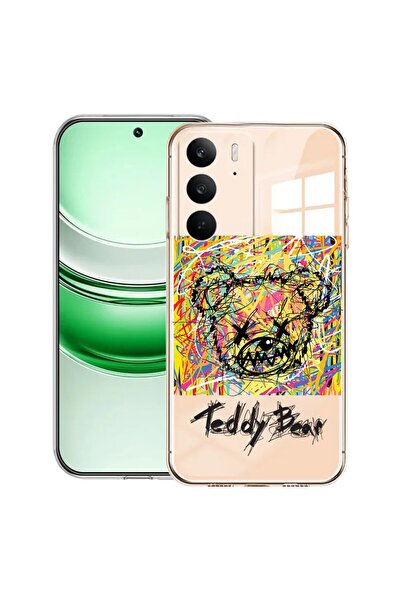 bestcase Husă transparentă din silicon pentru Realme C71, Ursuleț de pluș abs...