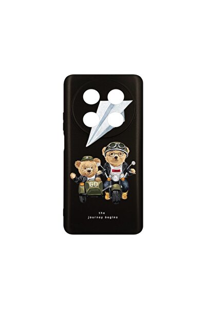 bestcase Λεπτή Θήκη Σιλικόνης 0.8MM, Συμβατή με Huawei Nova 12i, Σχέδιο Teddy...