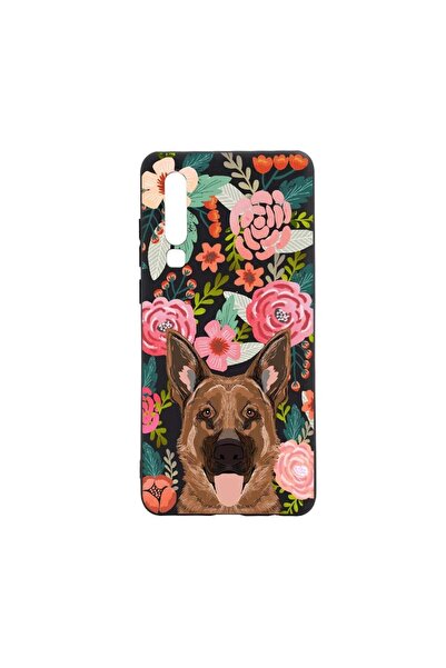 bestcase Husa Huawei P30, Flowers - rosu galben, rezistenta la uzura, anti-al...