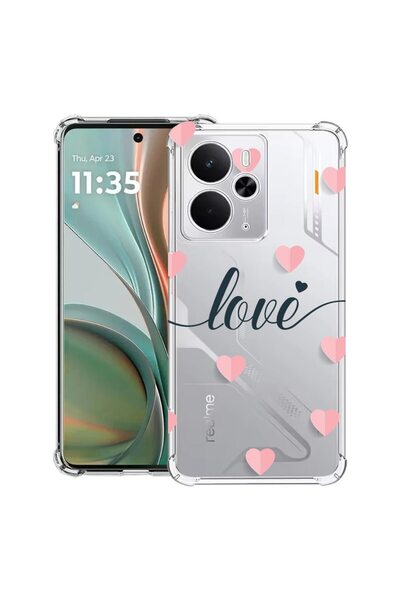 bestcase Θήκη Αντικραδασμική Συμβατή με Poco M7 Pro 5G, με Σχέδιο Love Flying...