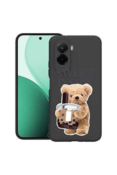 bestcase Θήκη TPU Υπέρλεπτη Συμβατή με Poco M7, με χαριτωμένο σχέδιο αρκουδάκ...