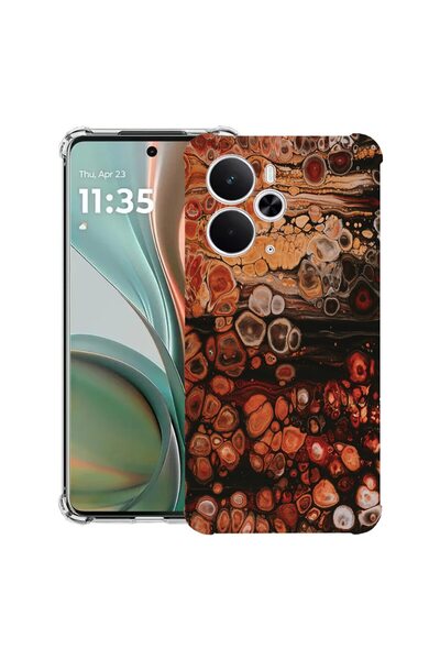 bestcase Husă Antișoc Compatibilă cu Poco M7 Pro 5G, cu Design Model Lemn, Co...